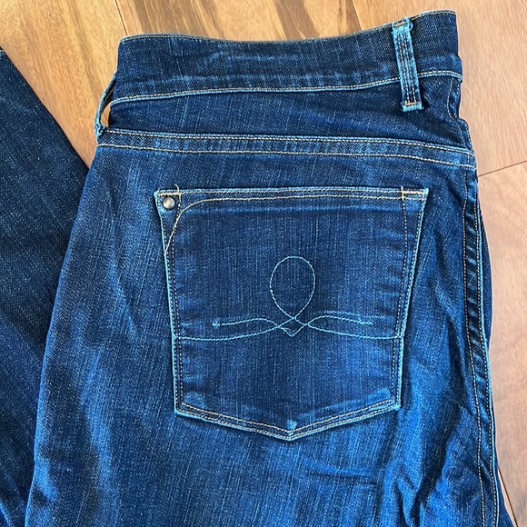 Lucky Brand White Oak Cone Denim Straight Leg Jeans, Size 4, Waist 27 - Picture 3 of 12